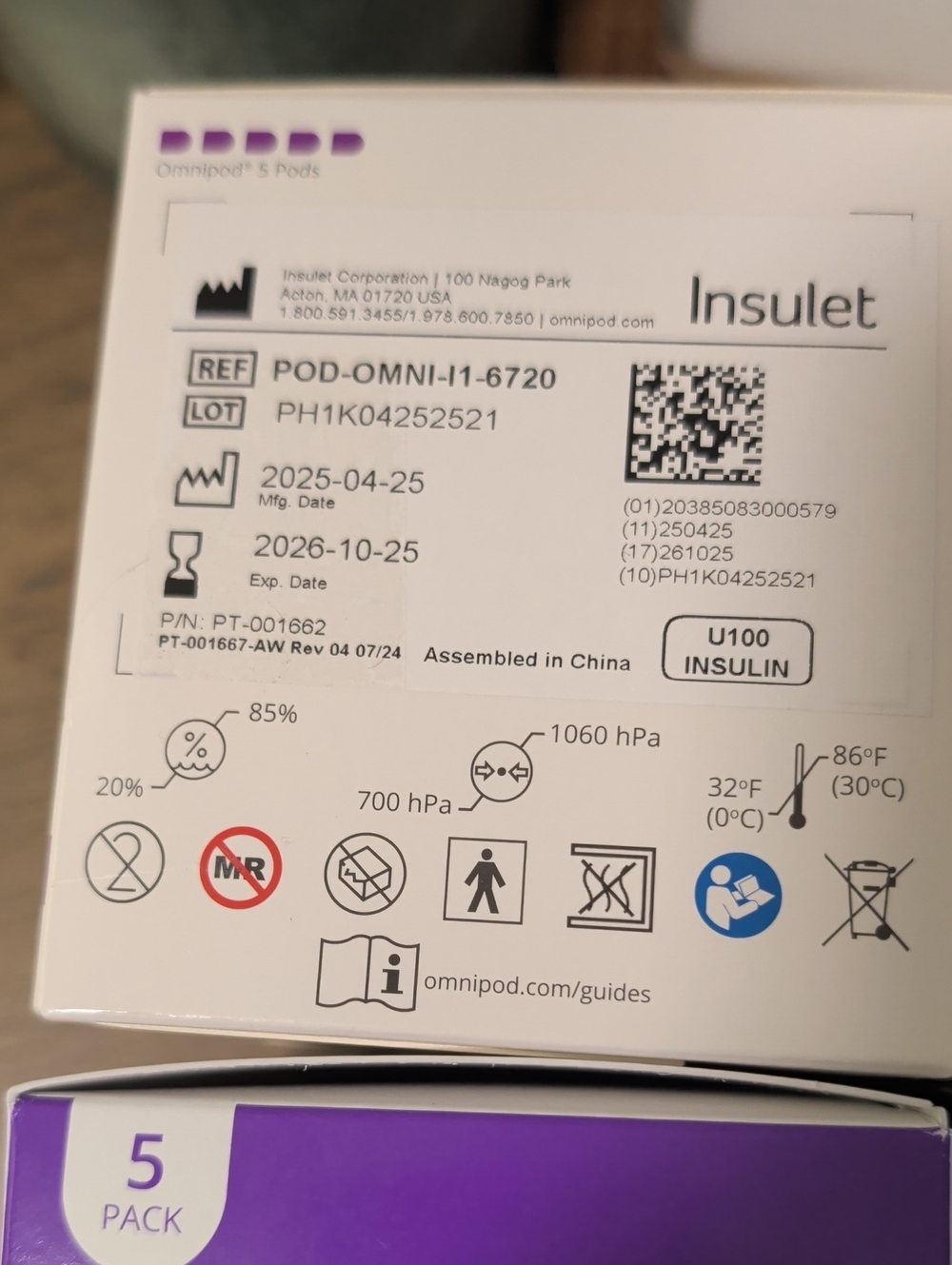 Omnipod 5 - 4 Boxes - Picture 2 of 8